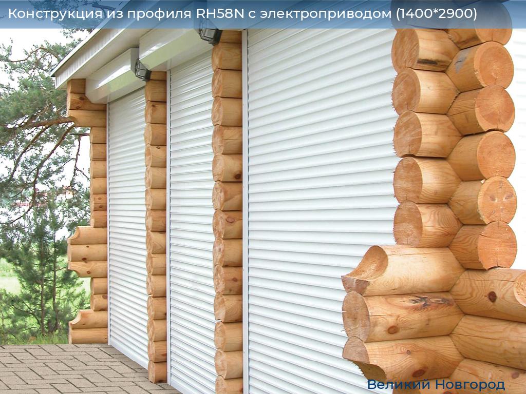 Конструкция из профиля RH58N с электроприводом (1400*2900), vnovgorod.doorhan.ru