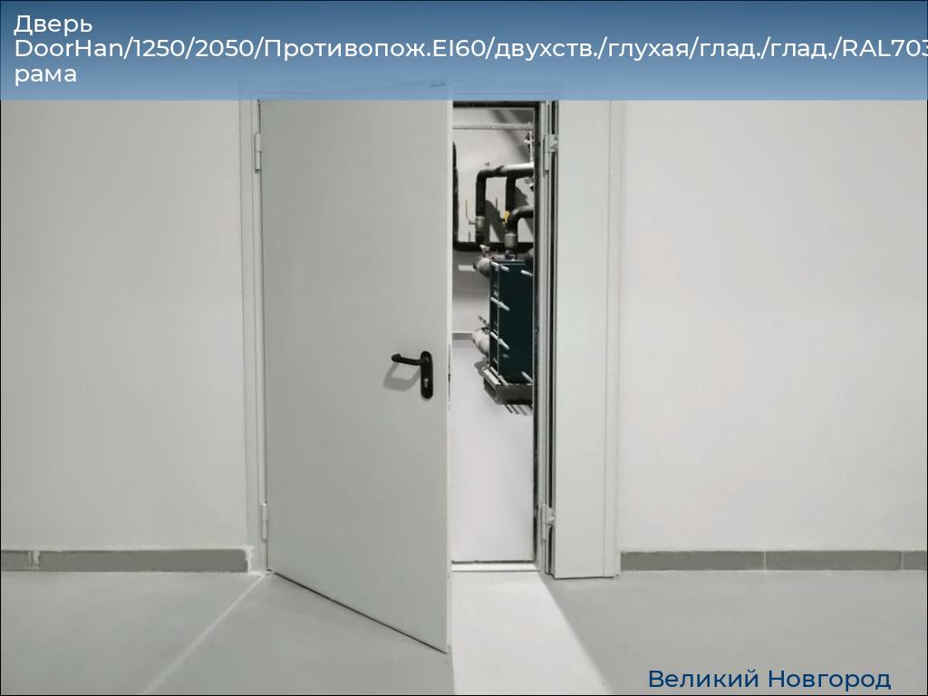 Дверь DoorHan/1250/2050/Противопож.EI60/двухств./глухая/глад./глад./RAL7035/лев./угл. рама, vnovgorod.doorhan.ru