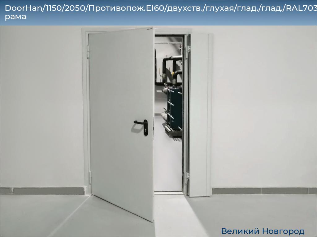 DoorHan/1150/2050/Противопож.EI60/двухств./глухая/глад./глад./RAL7035/лев./угл. рама, vnovgorod.doorhan.ru